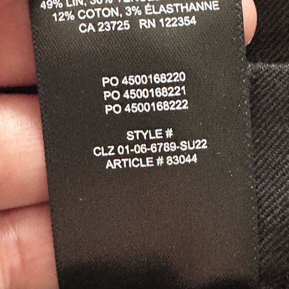 Aritzia Babaton New Dexter Linen Blend Ankle Jogger Trouser Pant - Picture 8 of 11